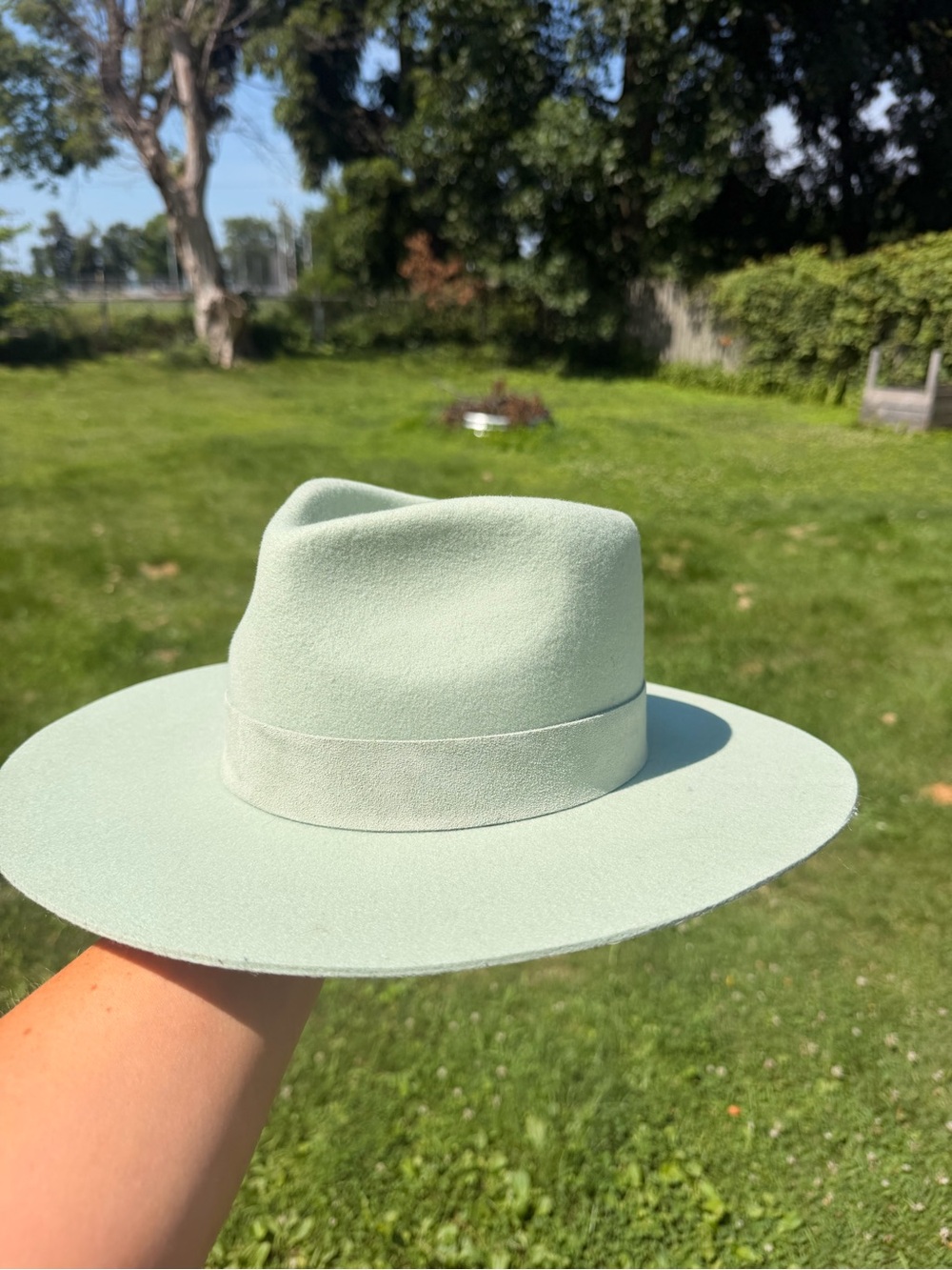 Lack Of Color - The Mirage Sage Hat —Mint Green Wide Brim Felt
